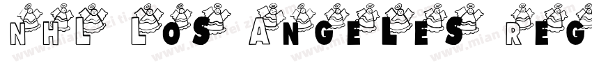 NHL Los Angeles Regular字体转换